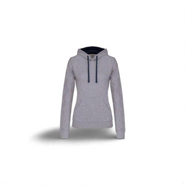 Kariban Damen Kontrast Kapuzen Sweater inkl. Logostick – Bild 8