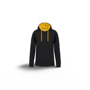 Kariban Herren Kontrast Kapuzen Sweater inkl. Logostick