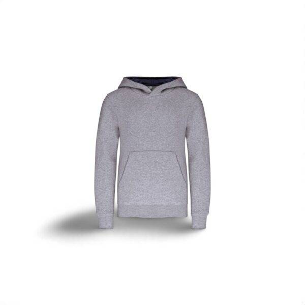 Kariban Kinder Kontrast Kapuzen Sweater inkl. Logostick – Bild 5